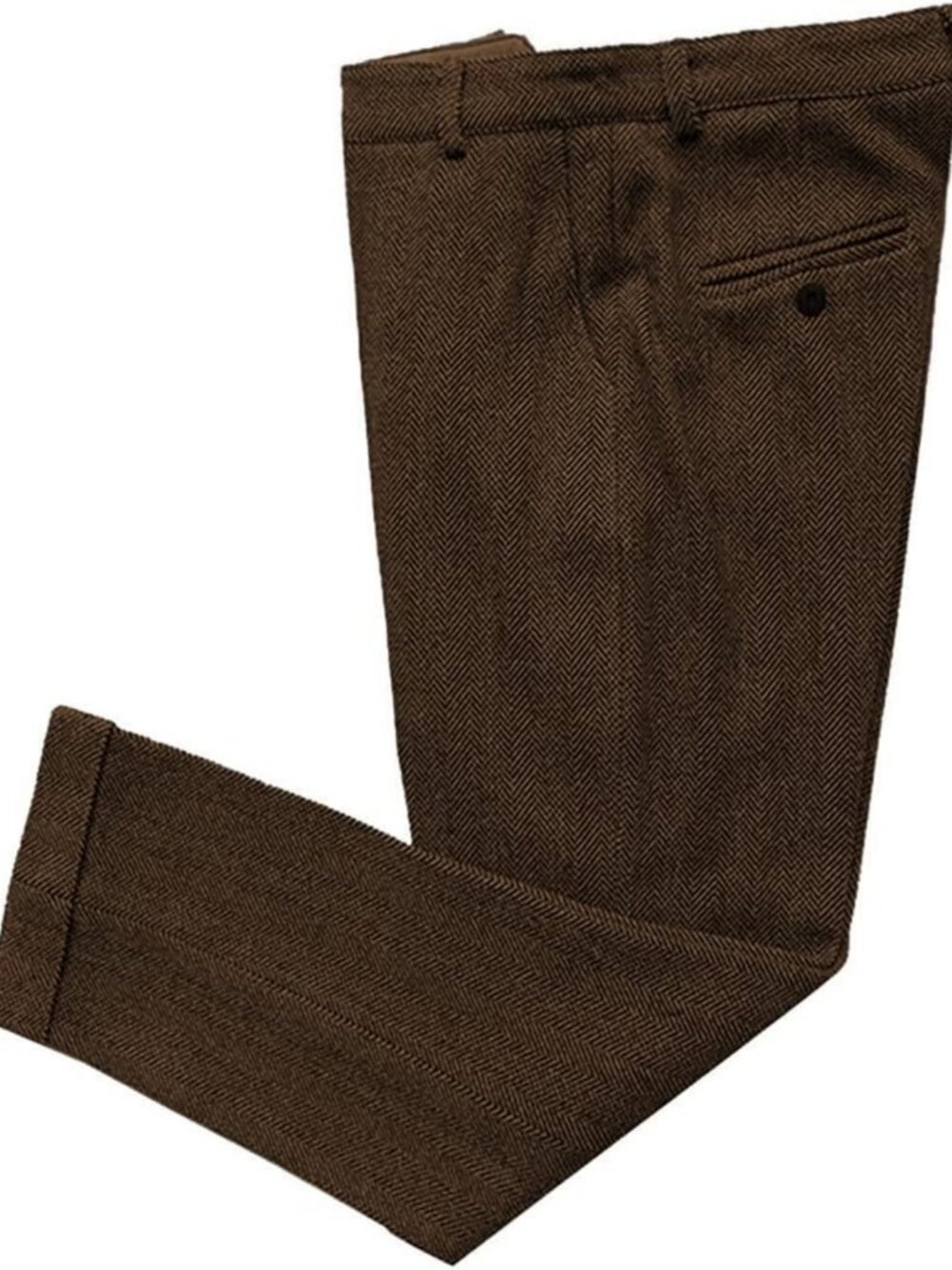 Men's Vintage Tweed Dress Pants | Regular Fit Slacks & Trousers for Stylish